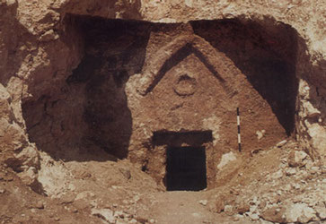 The facade of the so-called 'Jesus family tomb'